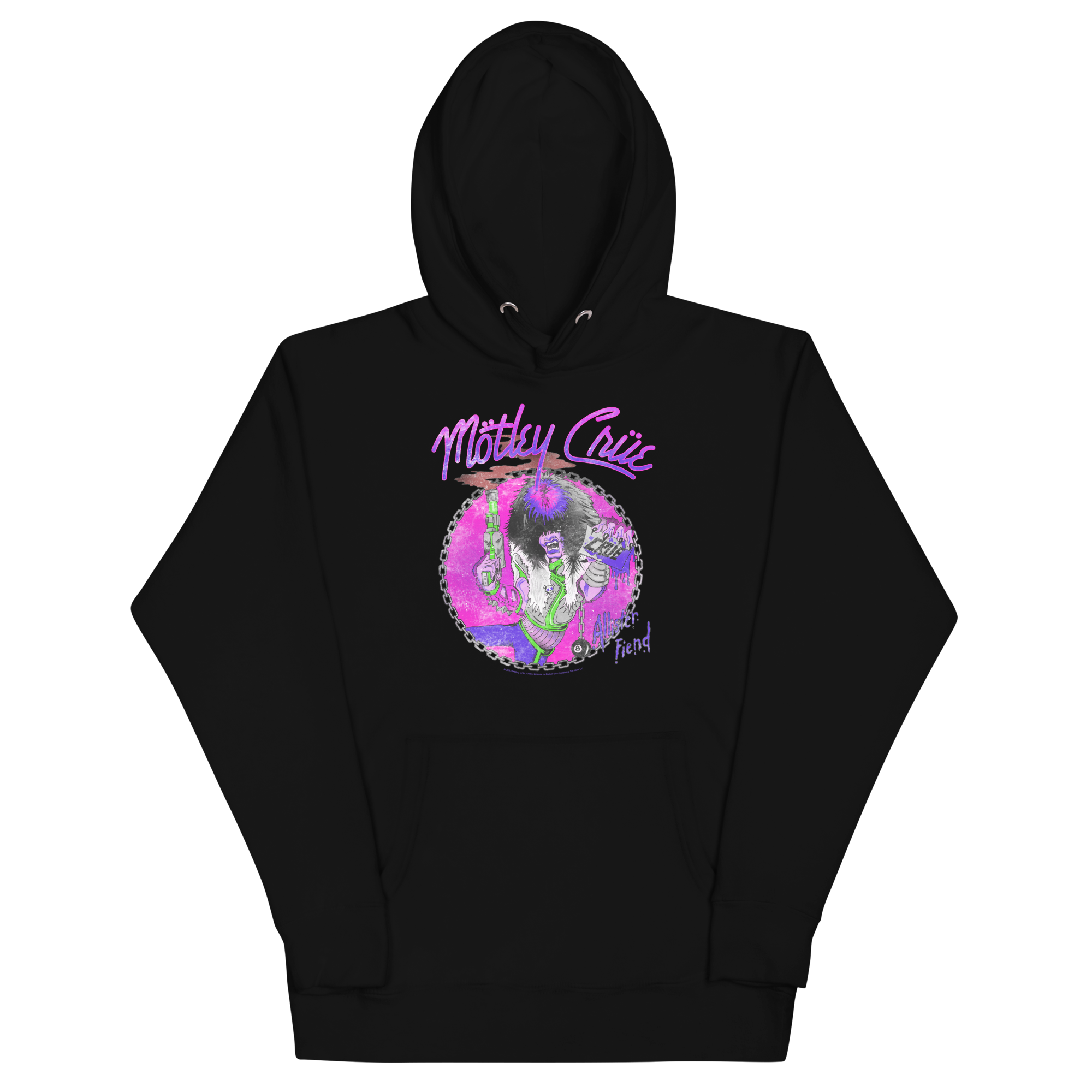 Stakes Motley Crue Purple Allister Classic Hoodie Black