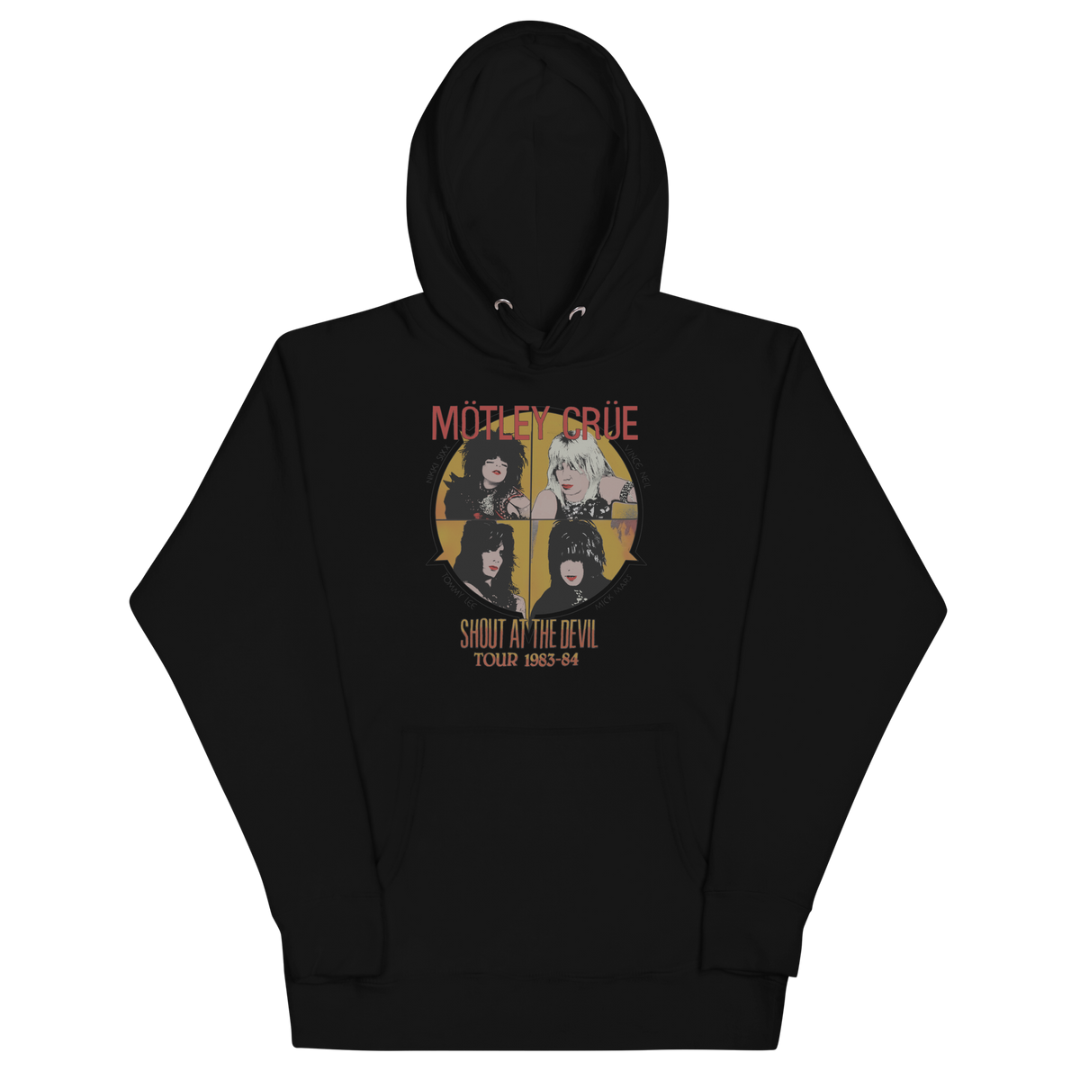 Stakes Motley Crue Shout 83/84 Tour Classic Hoodie White
