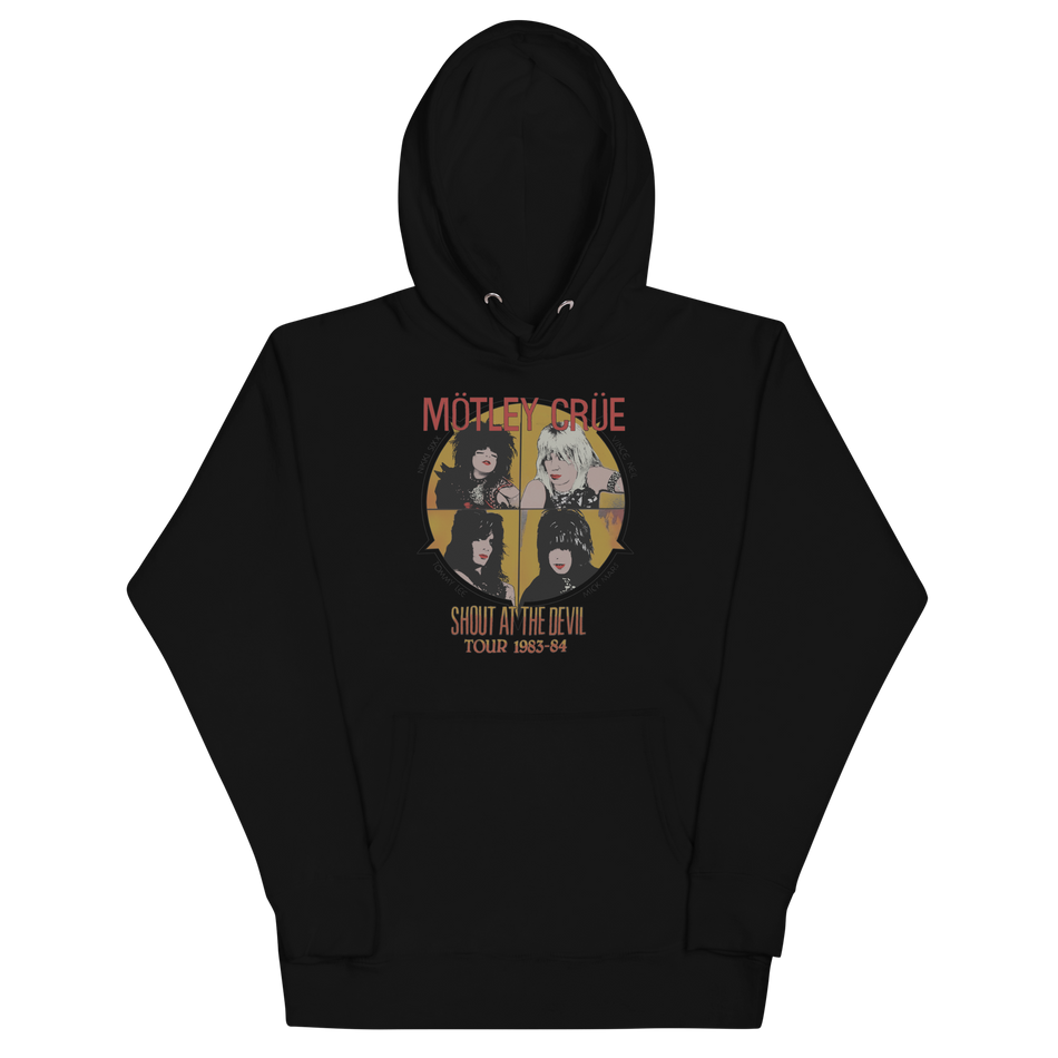 Stakes Motley Crue Shout 83/84 Tour Classic Hoodie White