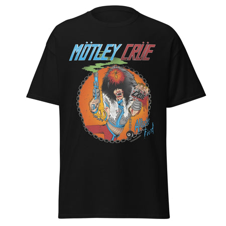 Stakes Motley Crue Smoking Allister Jumbo Print T-shirt Black