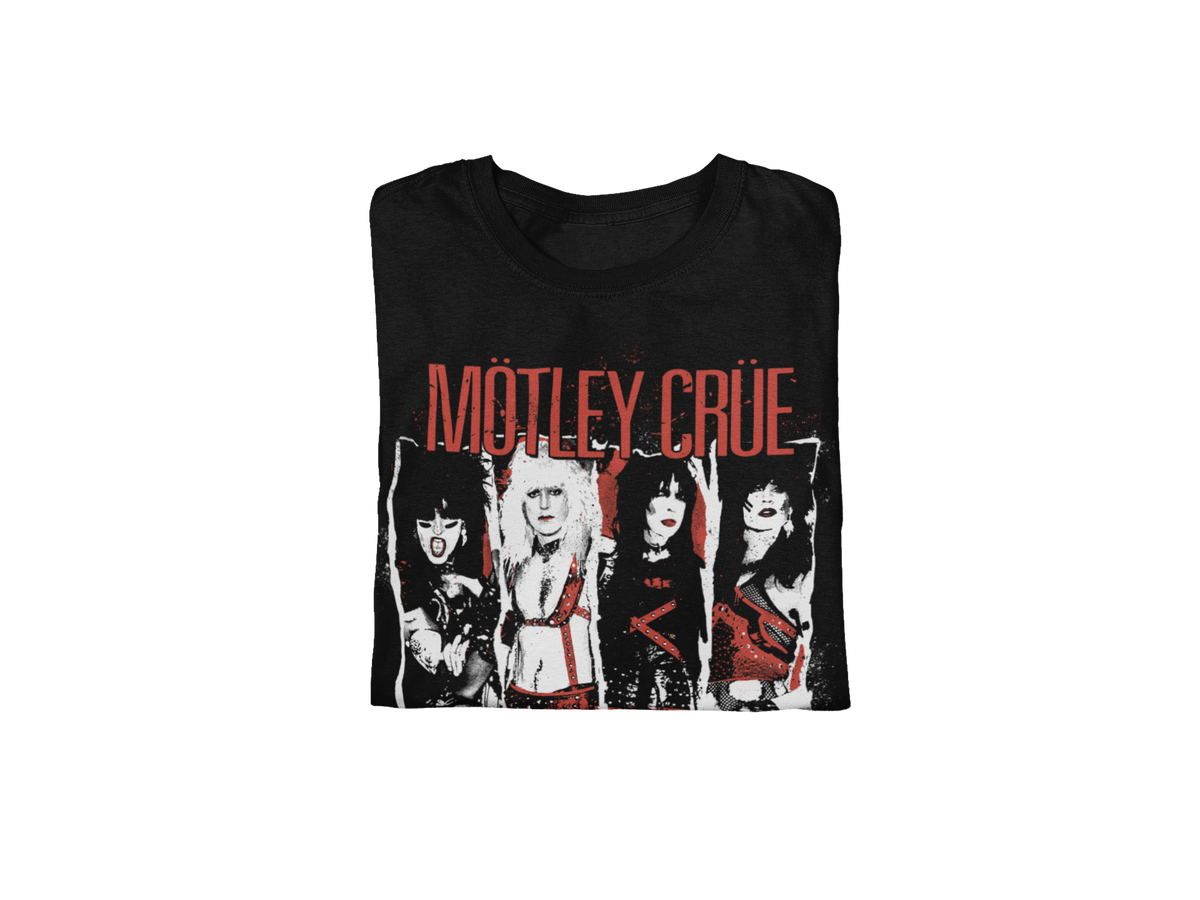 Stakes Motley Crue the Dirt Jumbo Print T-shirt Black