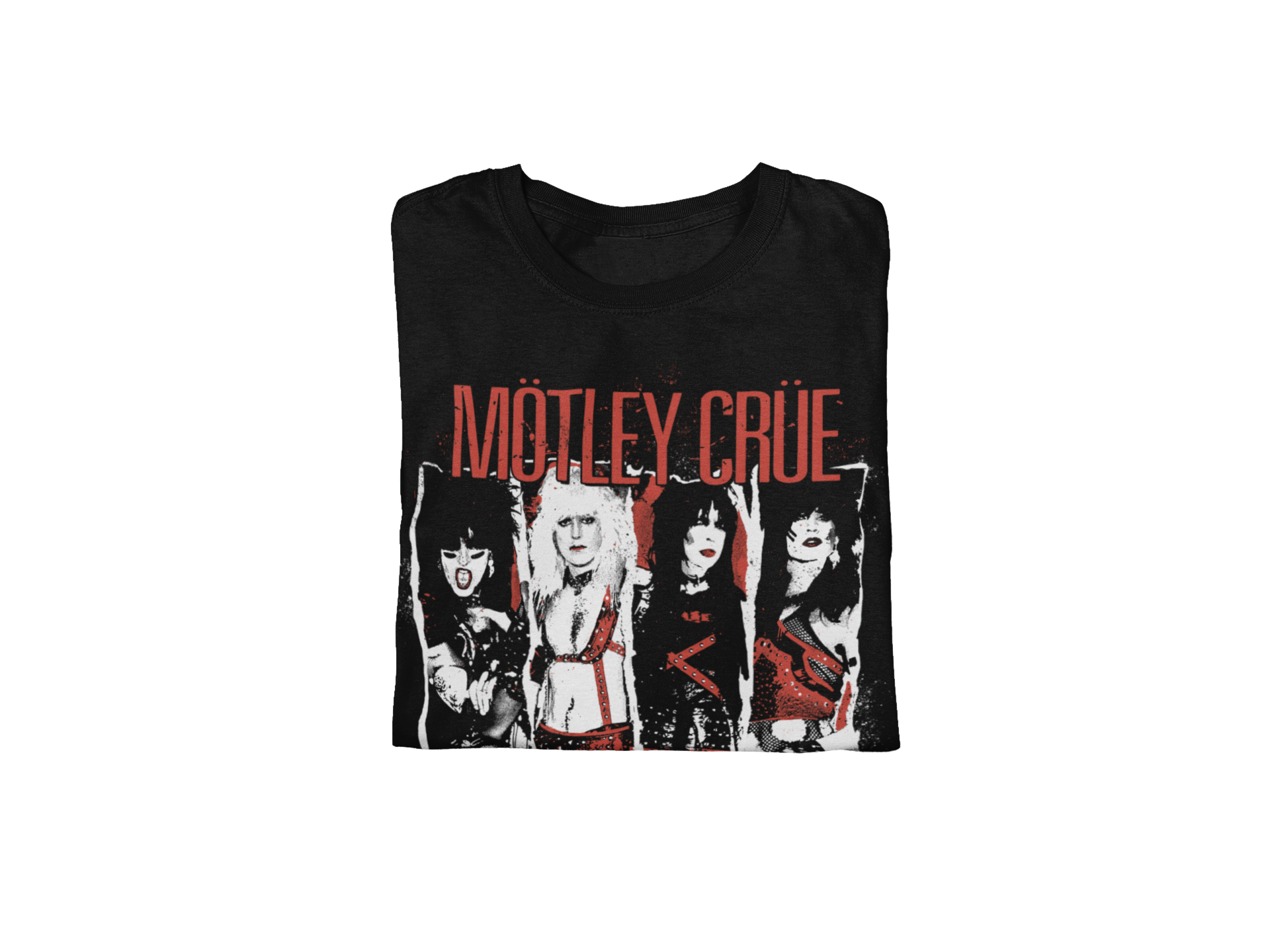 Stakes Motley Crue the Dirt Jumbo Print T-shirt Black
