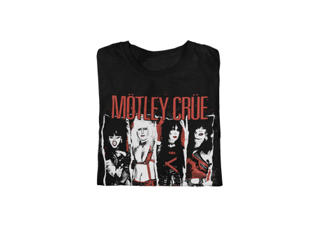 Stakes Motley Crue the Dirt Jumbo Print T-shirt Black