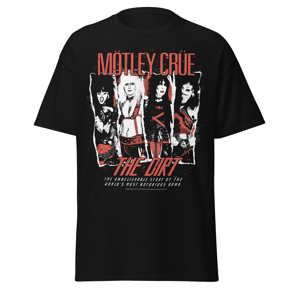 Stakes Motley Crue the Dirt Jumbo Print T-shirt Black