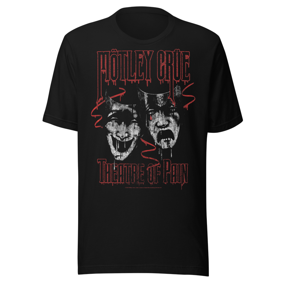 Stakes Motley Crue - Theatre of Pain Jumbo Print T-Shirt Black