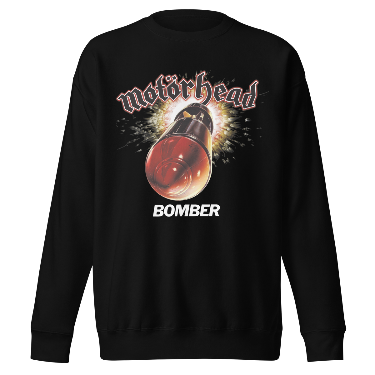 Stakes Motorhead - Big Bomber Jumbo Print Sweatshirt Black