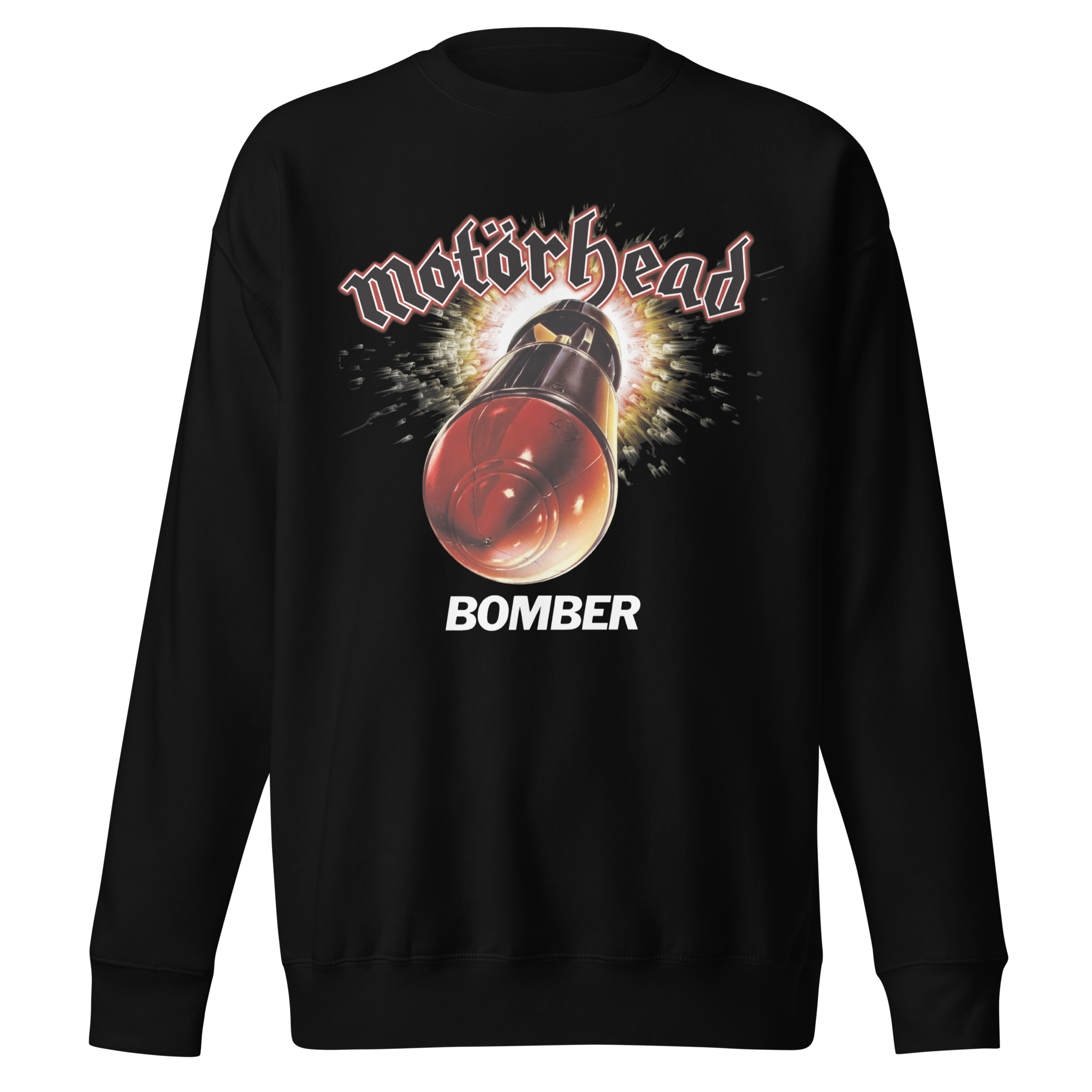 Stakes Motorhead - Big Bomber Jumbo Print Sweatshirt Black