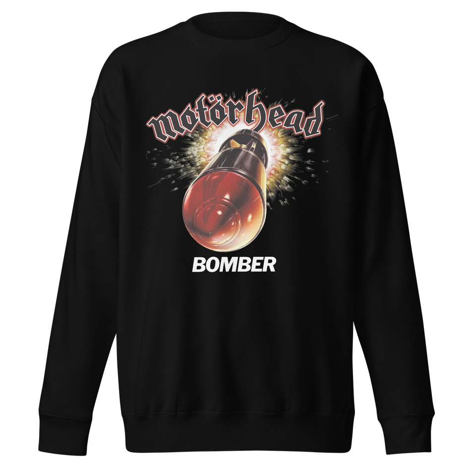 Stakes Motorhead - Big Bomber Jumbo Print Sweatshirt Black