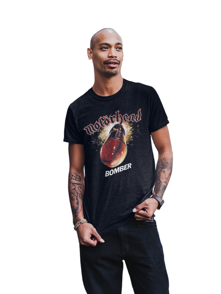 Stakes Motorhead - Big Bomber Jumbo Print T-Shirt Black