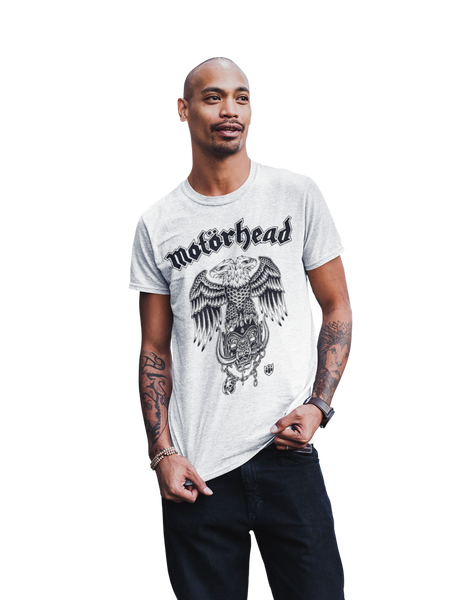 Stakes Motorhead - Double Eagle Jumbo Print T-Shirt White
