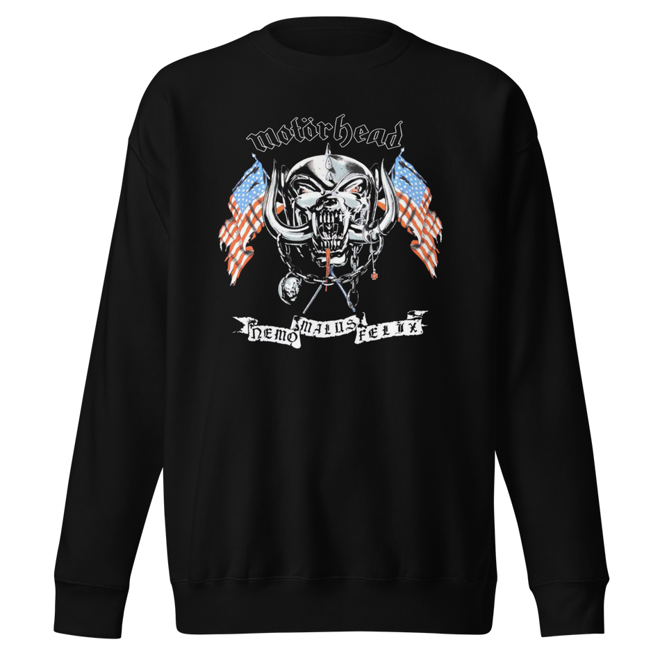 Stakes Motorhead - Vintage 1992 Nemo Malus Felix Jumbo Print Sweatshirt Black