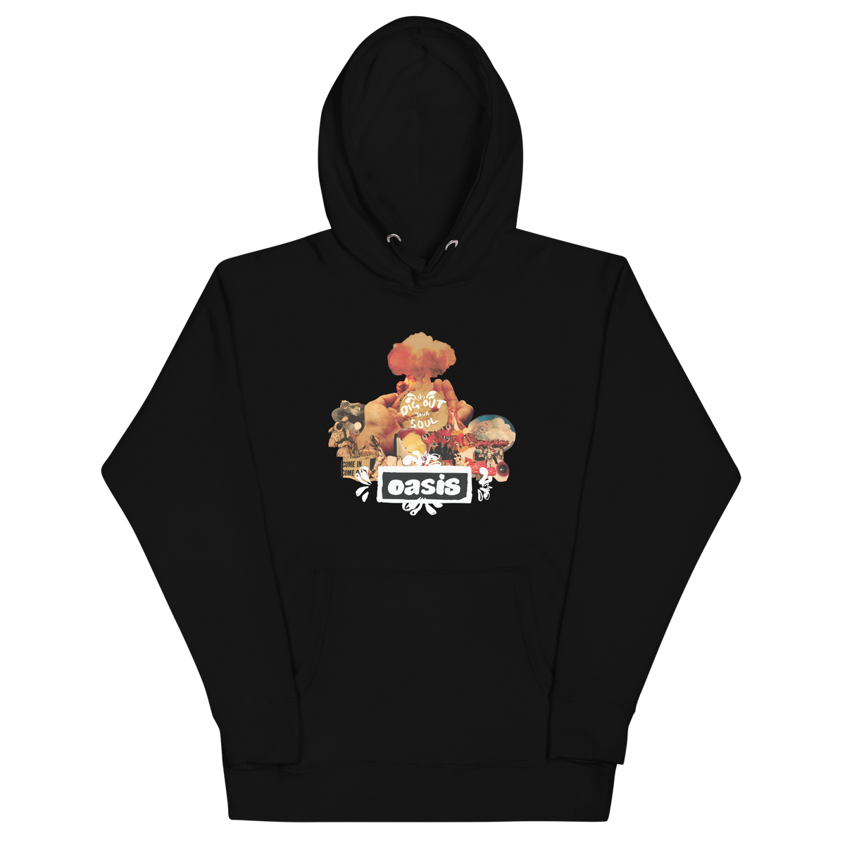 Stakes Oasis Collage Hoodie Black