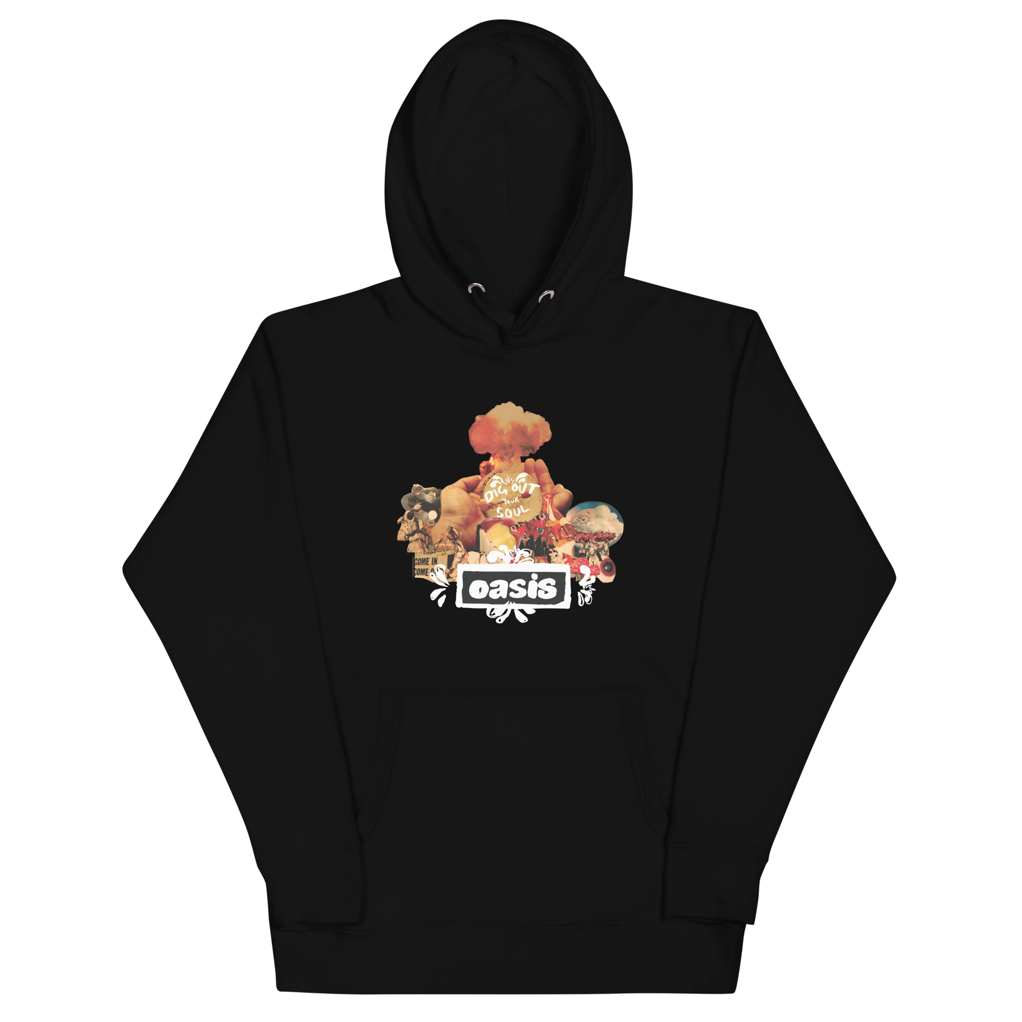 Stakes Oasis Collage Hoodie Black
