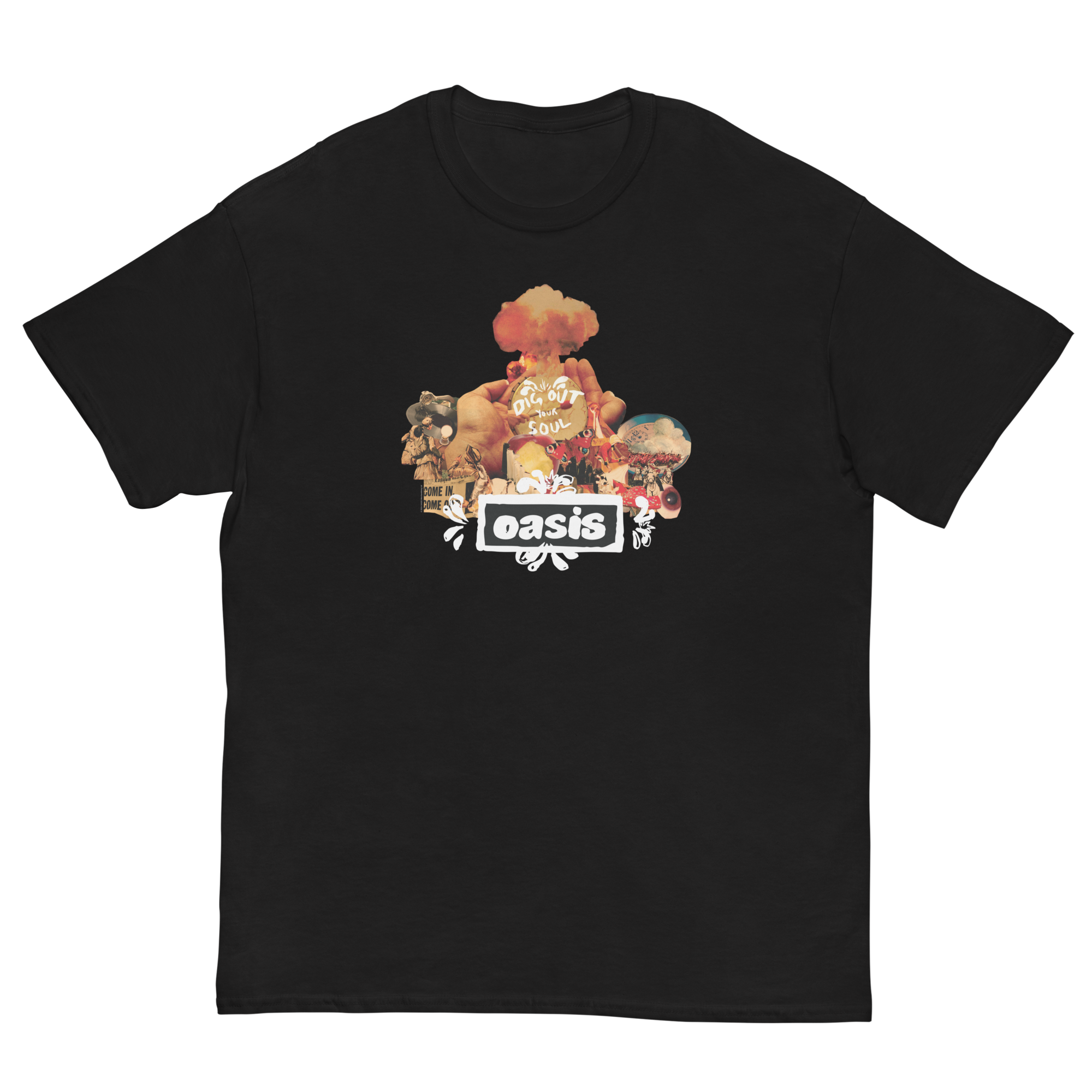 Stakes Oasis Collage Jumbo Print T-Shirt Black