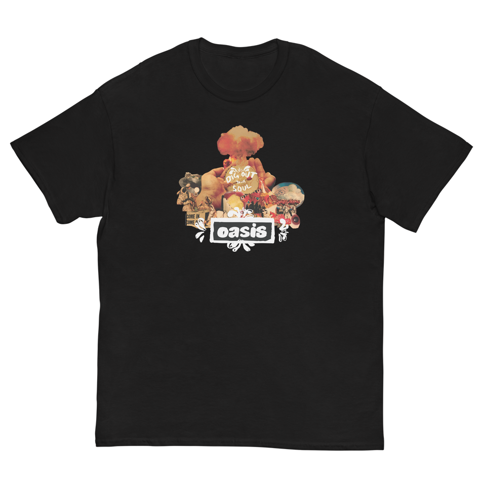 Stakes Oasis Collage Jumbo Print T-Shirt Black