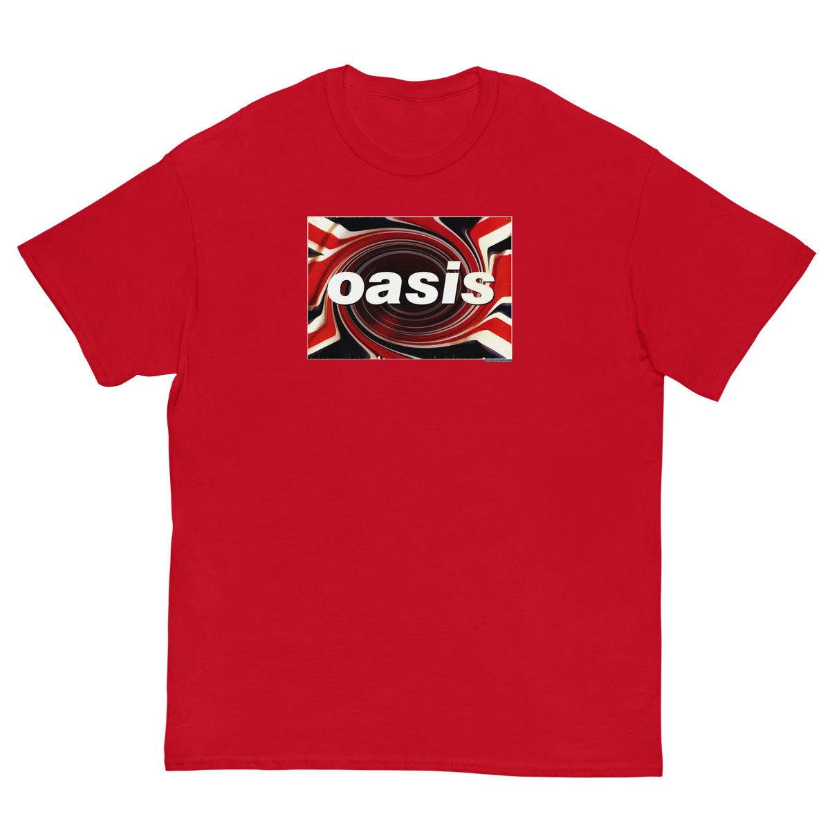 Stakes Oasis Union Jack Jumbo Print T-Shirt Red