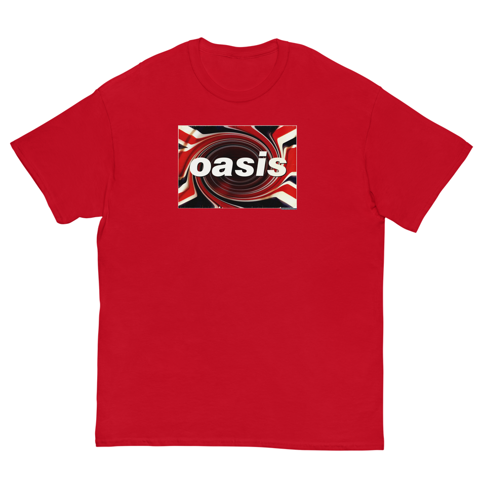 Stakes Oasis Union Jack Jumbo Print T-Shirt Red
