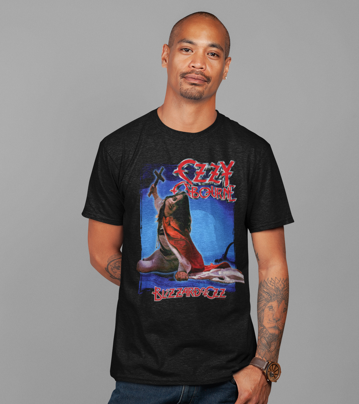 Stakes Ozzy Osbourne - Blizzard Of Oz Jumbo Print T-Shirt Black