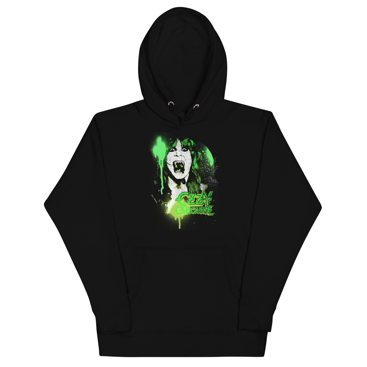 Stakes Ozzy Osbourne Green Screaming Classic Hoodie Black