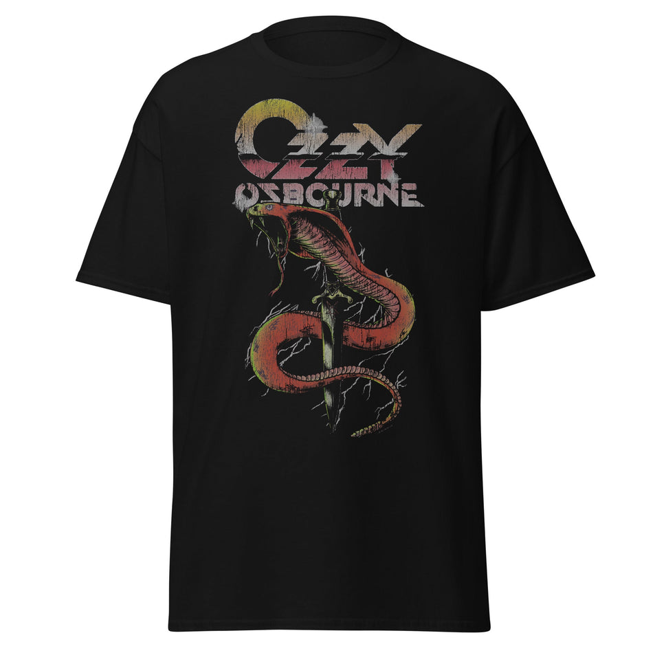 Stakes Ozzy Osbourne Snake Bite Jumbo Print T-Shirt Black