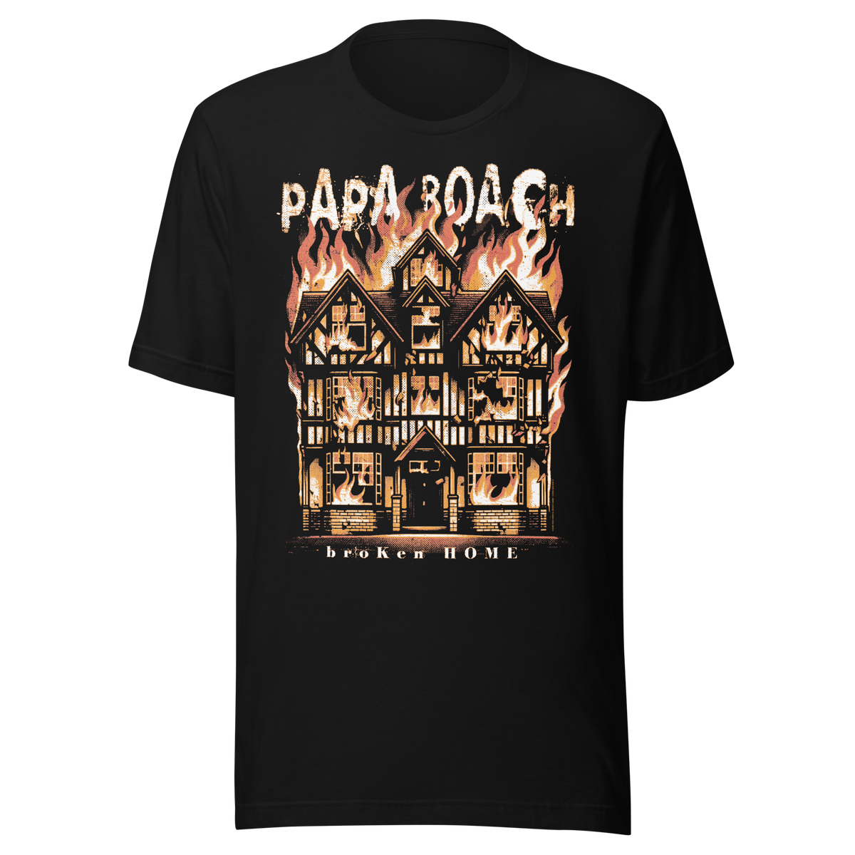 Stakes Papa Roach Broken Home T-Shirt Black