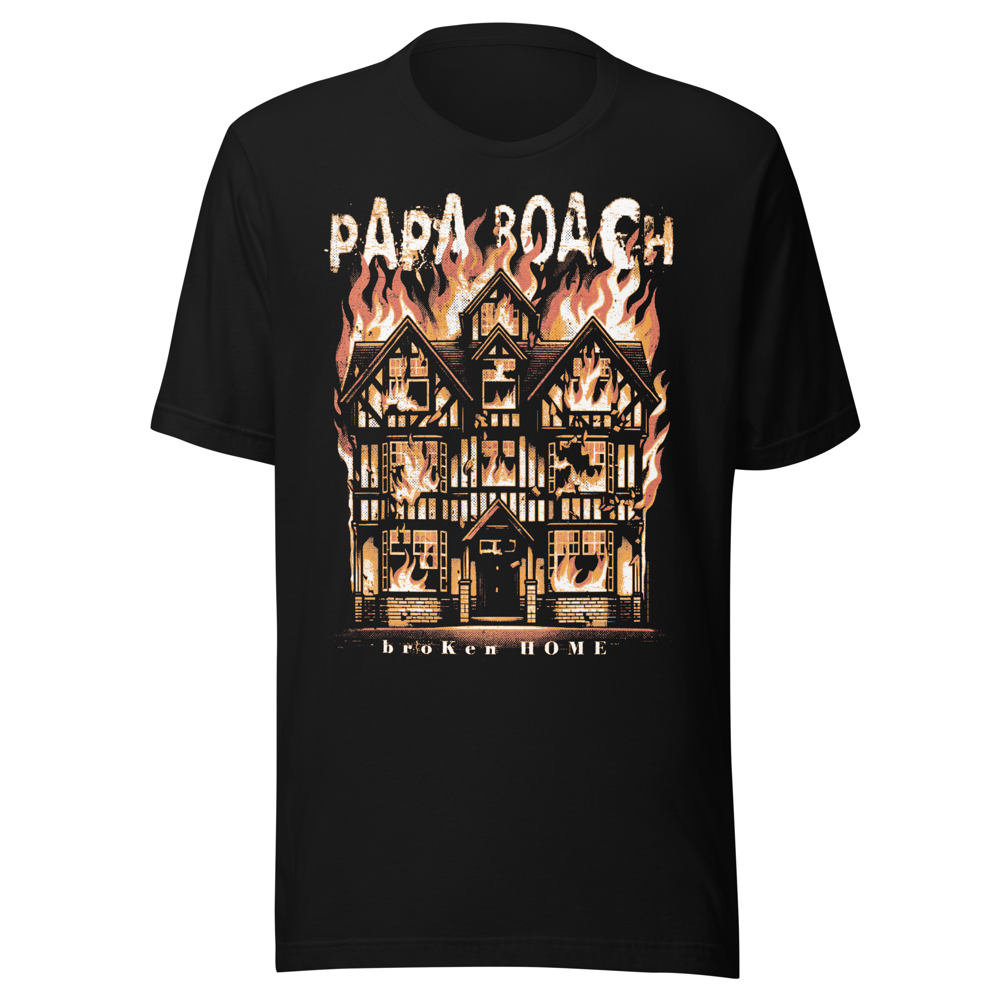 Stakes Papa Roach Broken Home T-Shirt Black