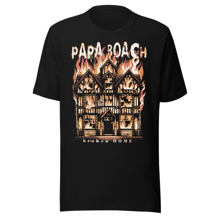 Stakes Papa Roach Broken Home T-Shirt Black