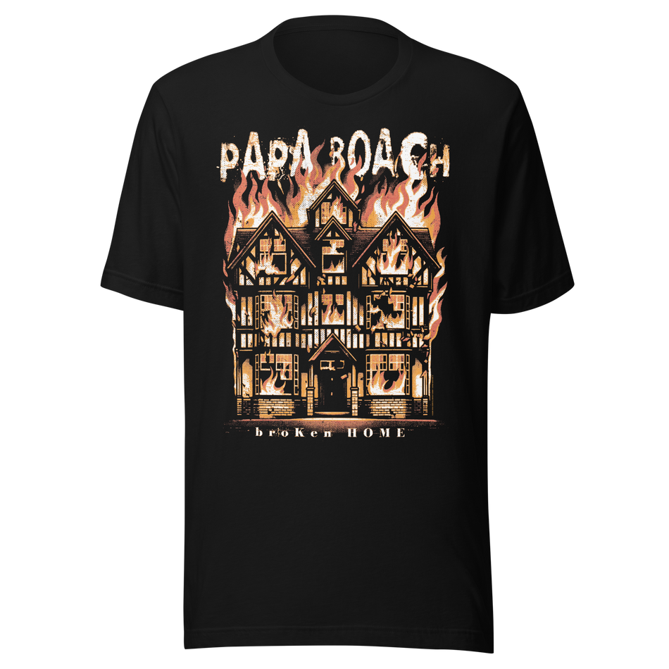 Stakes Papa Roach Broken Home T-Shirt Black
