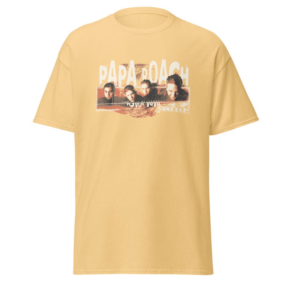 Stakes Papa Roach Vacavilles Finest T-Shirt Yellow