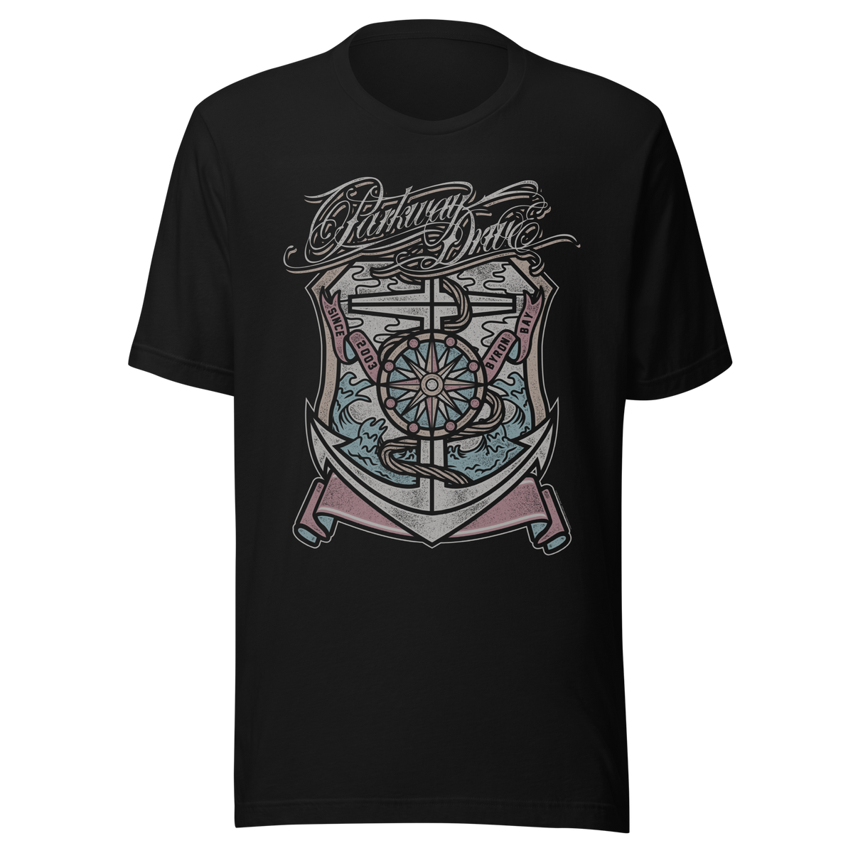 Stakes Parkway Drive Anchors Away T-Shirt Black