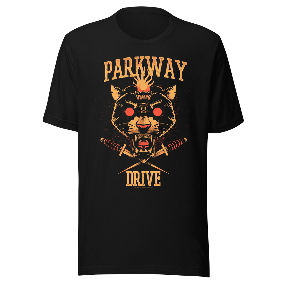 Stakes Parkway Drive Snarling Swords T-Shirt Black