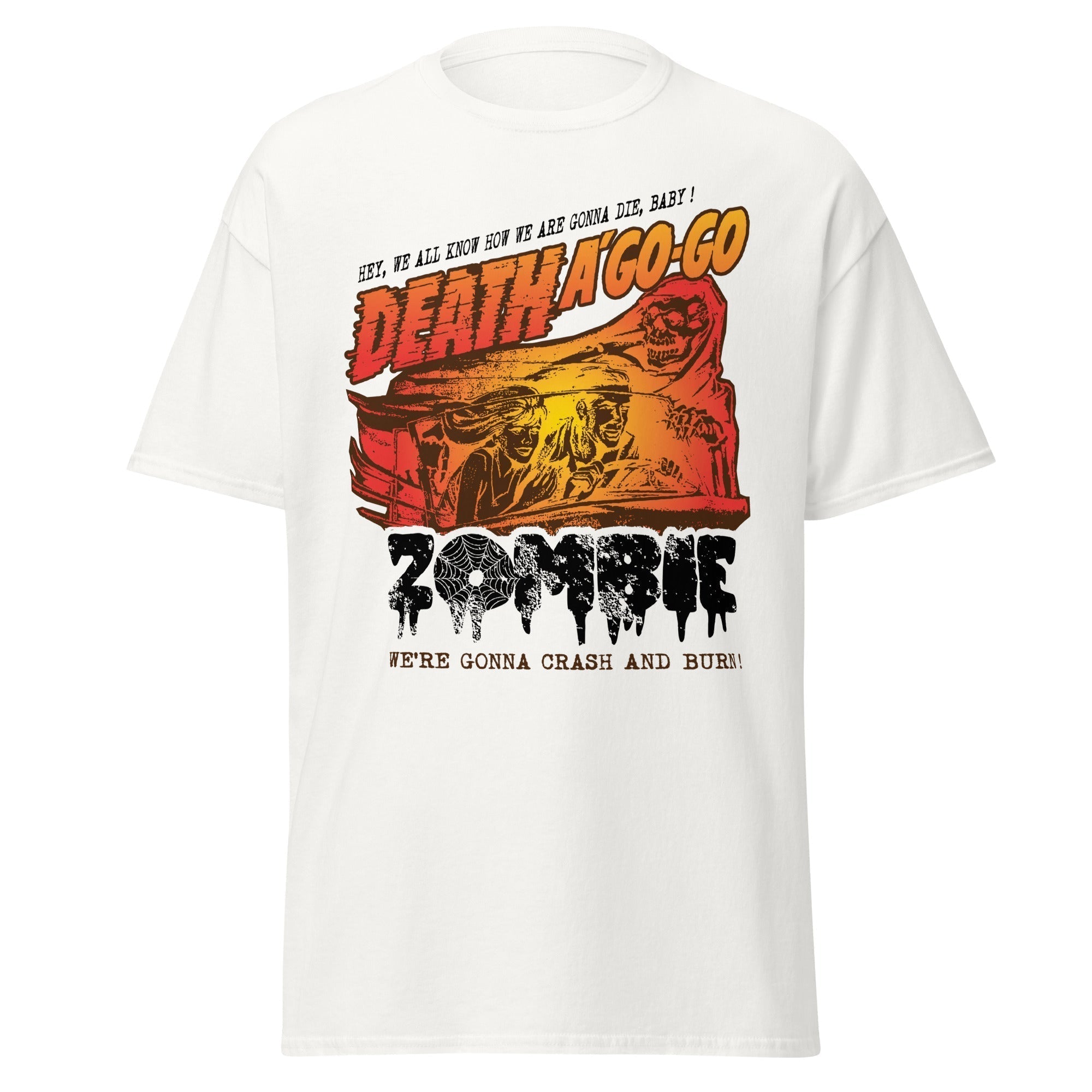 Stakes Rob Zombie - Death a Go Go Jumbo Print T-Shirt White