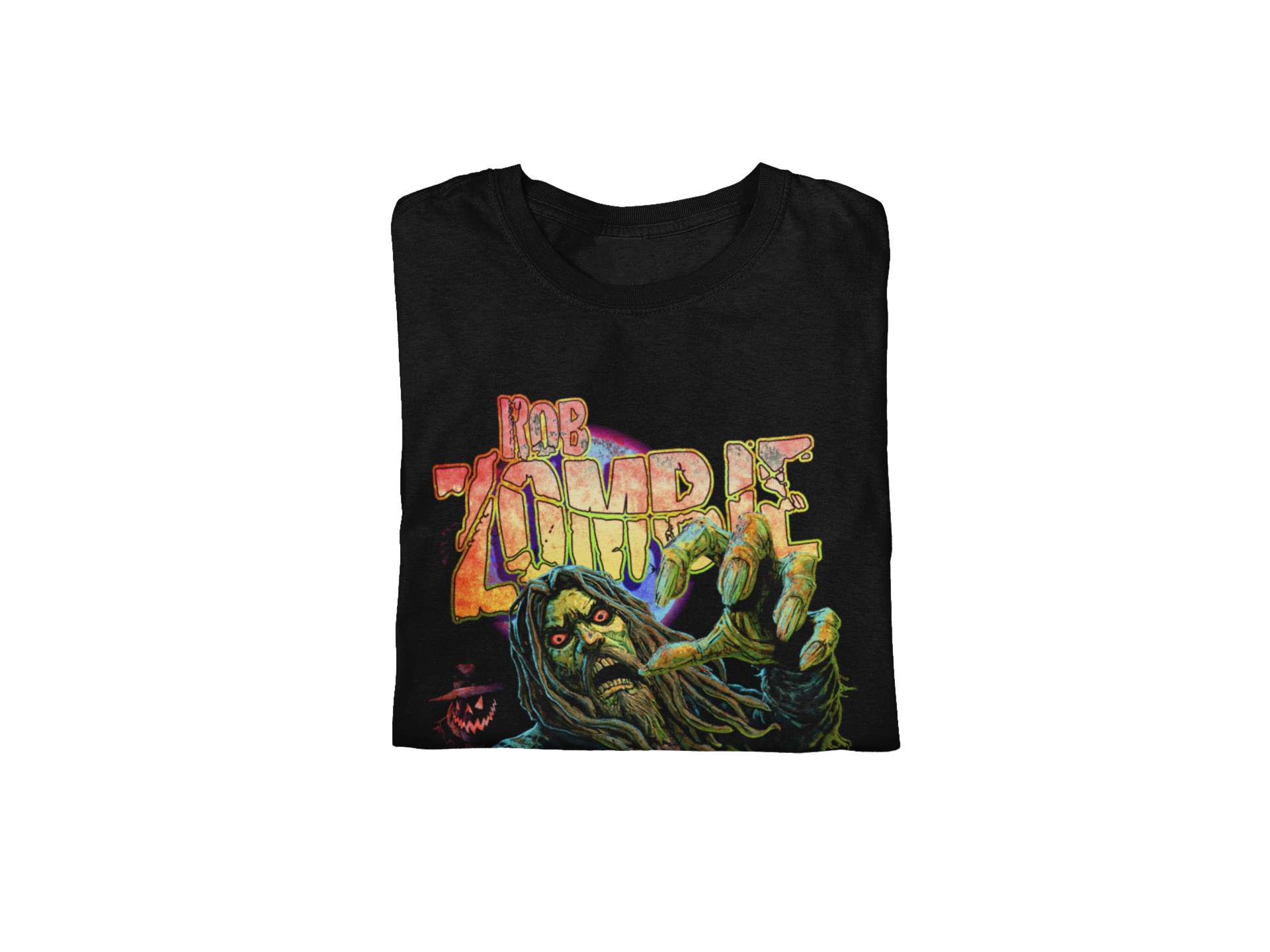 Stakes Rob Zombie - Halloween Jumbo Print T-Shirt Black