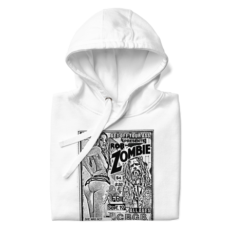 Stakes Rob Zombie Live at the CBGB Hoodie White