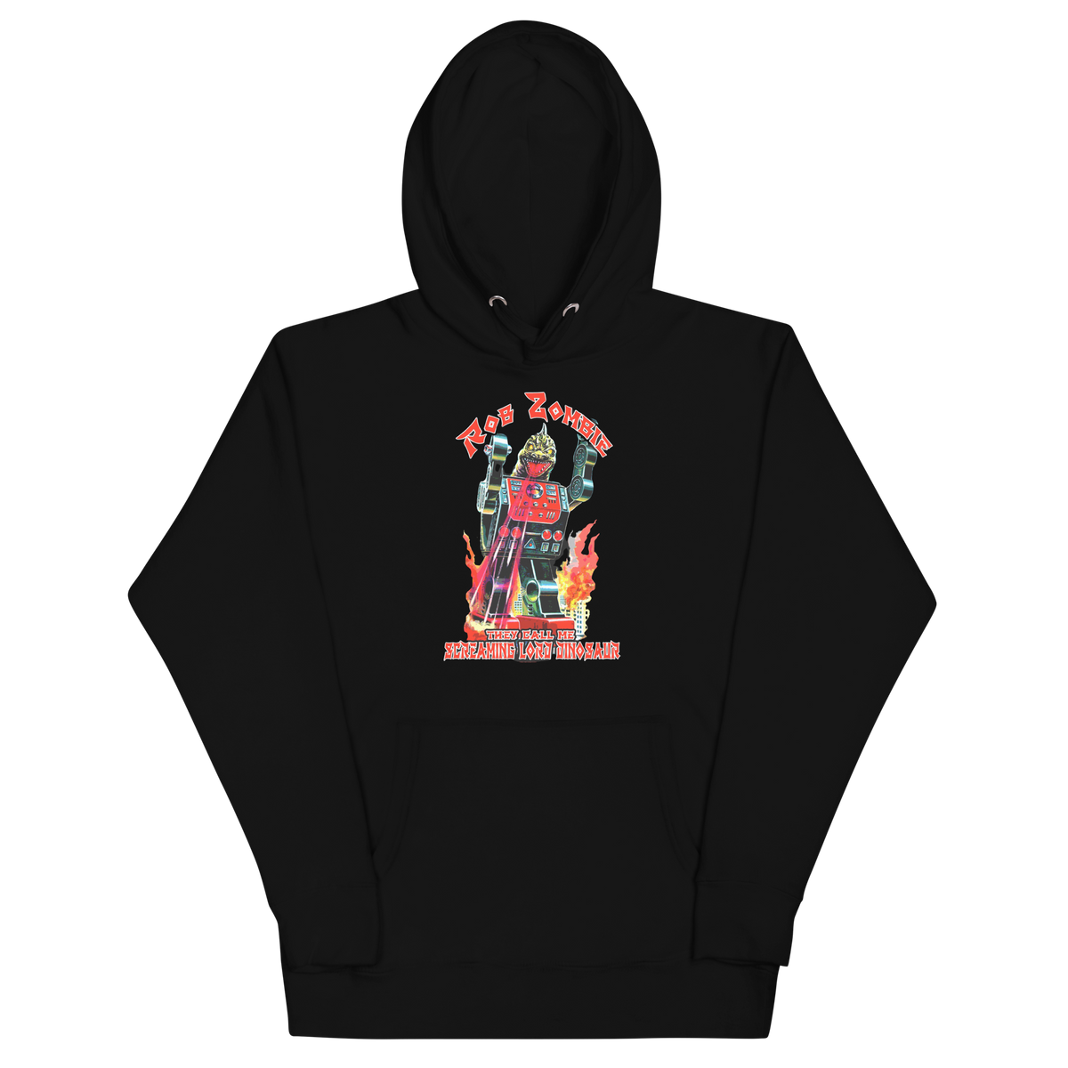 Stakes Rob Zombie Lord Dinosaur Classic Hoodie Black