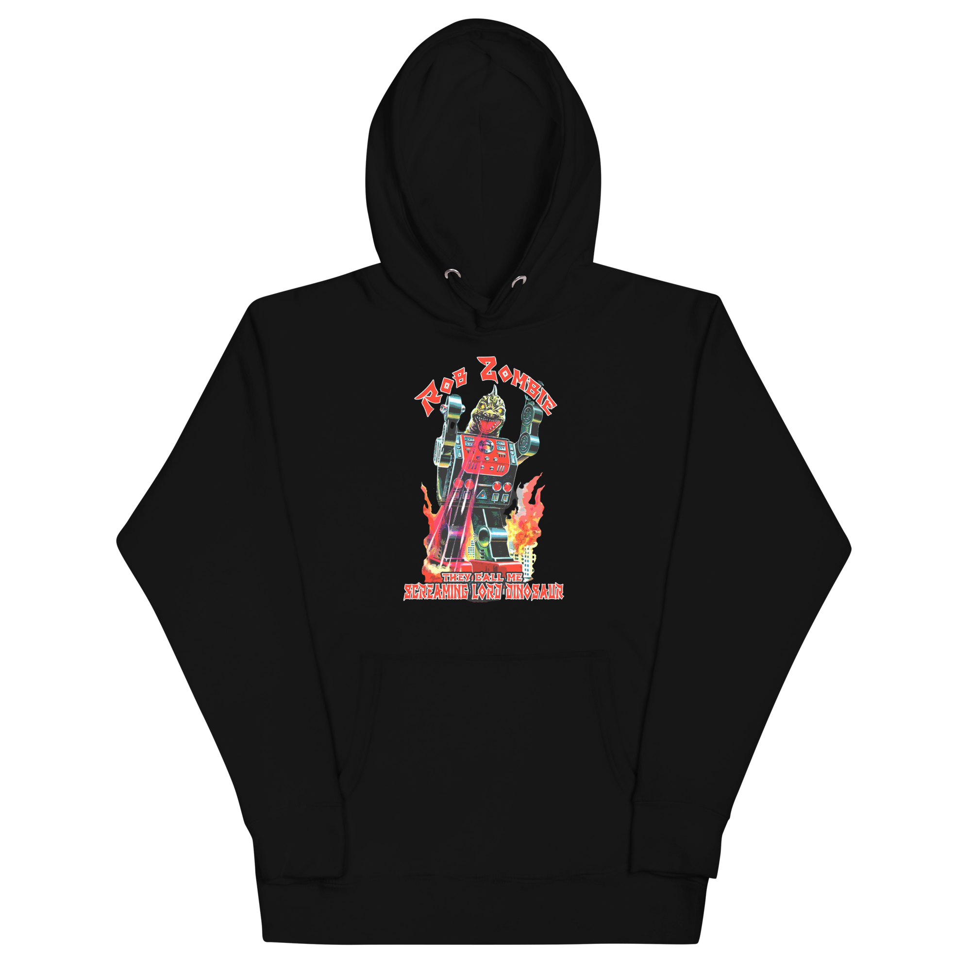 Stakes Rob Zombie Lord Dinosaur Classic Hoodie Black