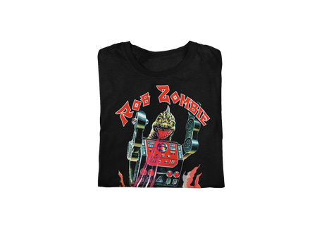 Stakes Rob Zombie Lord Dinosaur Jumbo Print T-Shirt Black