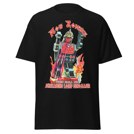 Stakes Rob Zombie Lord Dinosaur Jumbo Print T-Shirt Black