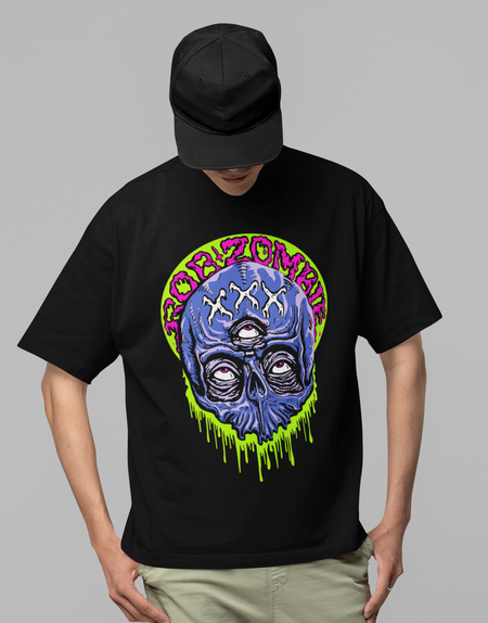 Stakes Rob Zombie - Triple Eye Jumbo Print T-Shirt Black