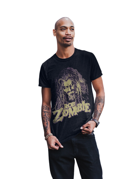 Stakes Rob Zombie - Vintage Early 2000s Jumbo Print T-Shirt Black
