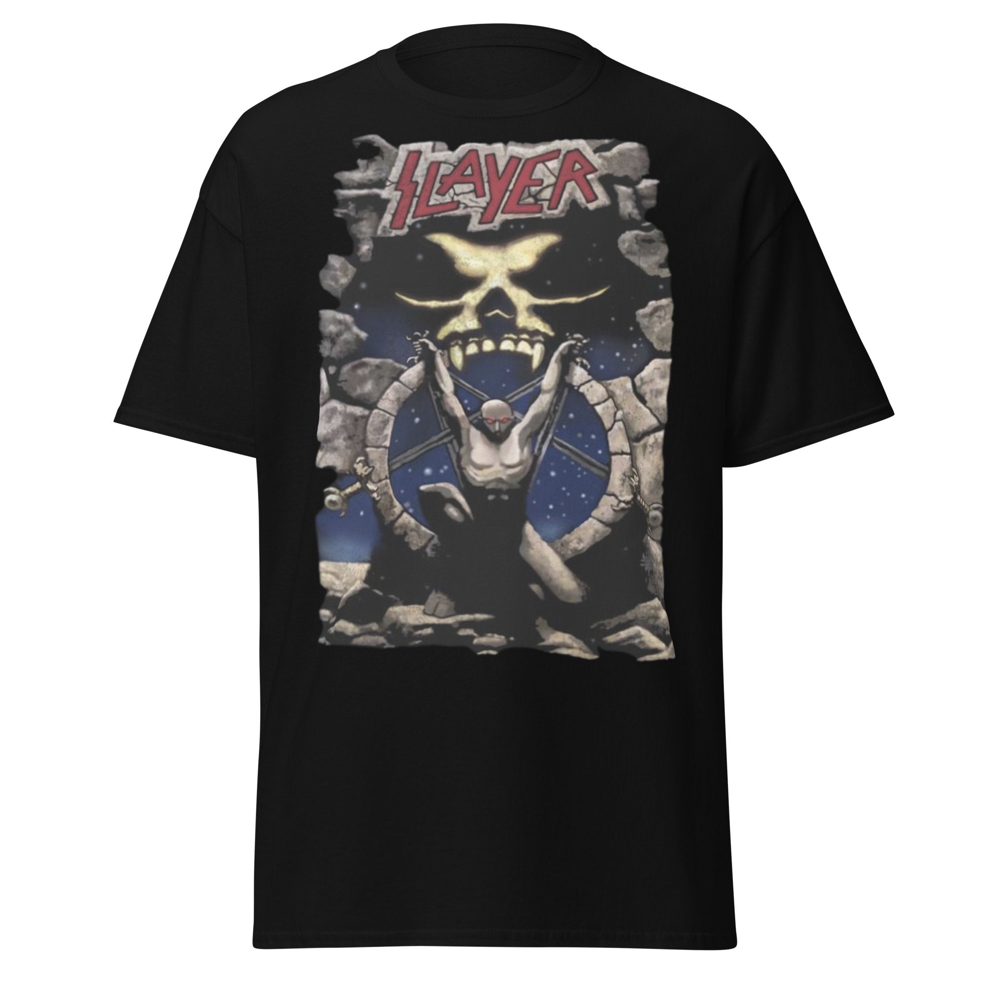 Stakes Slayer - Bow Down Jumbo Print T-Shirt Black