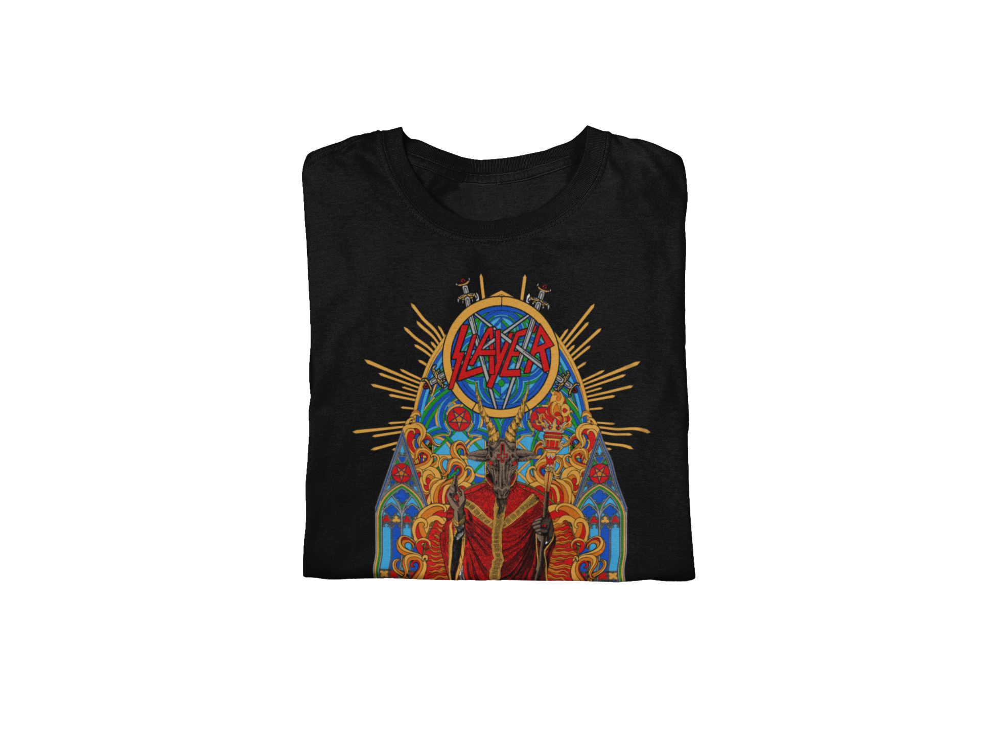 Stakes Slayer - Chapel Jumbo Print T-Shirt Black