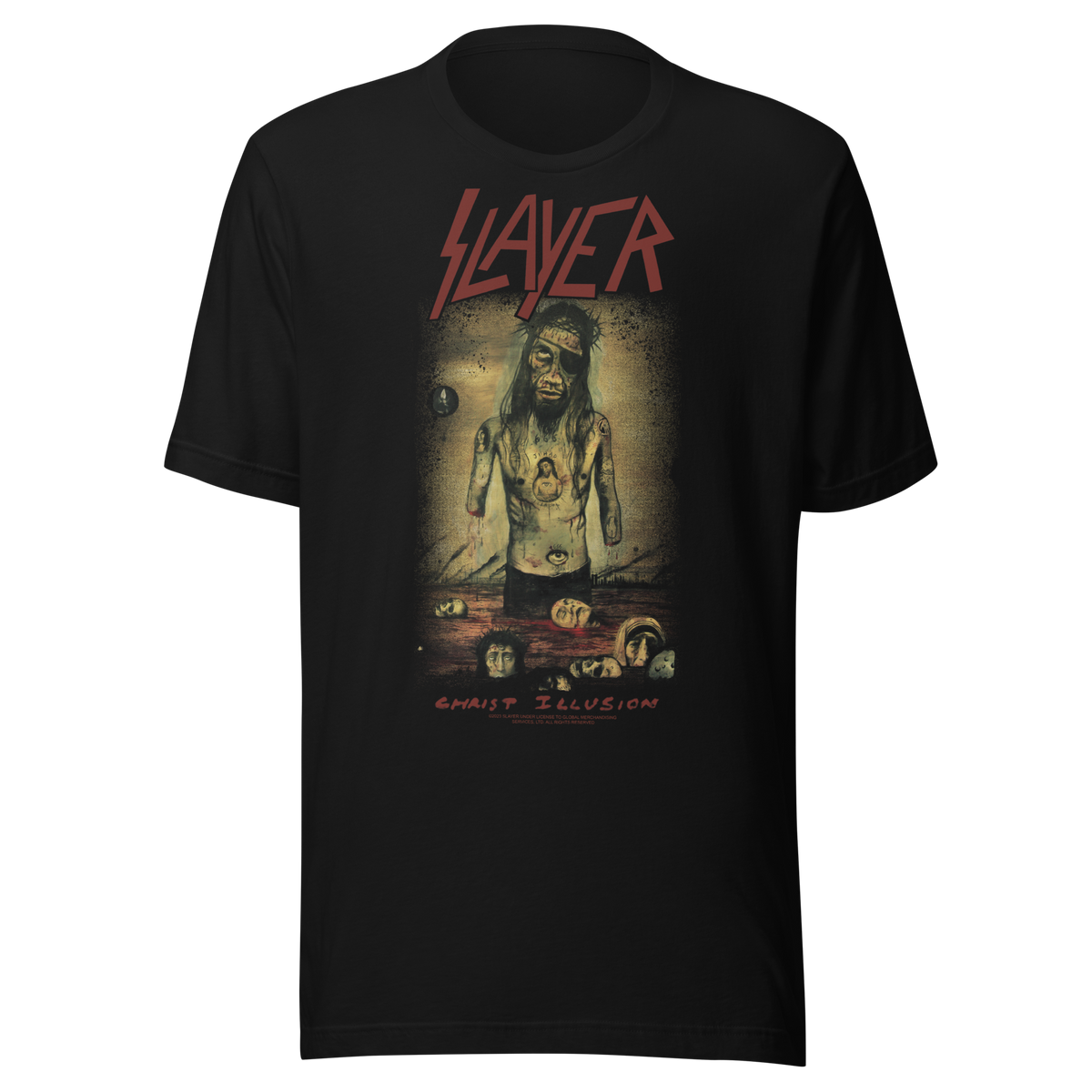 Stakes Slayer - Christ Illusion Jumbo Print T-Shirt Black