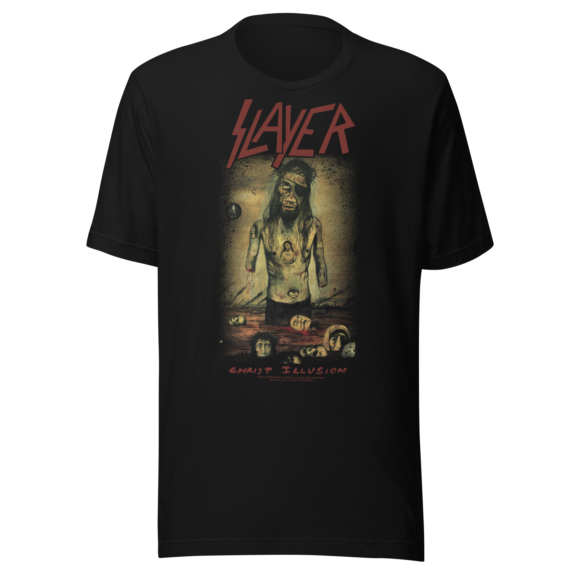 Stakes Slayer - Christ Illusion Jumbo Print T-Shirt Black