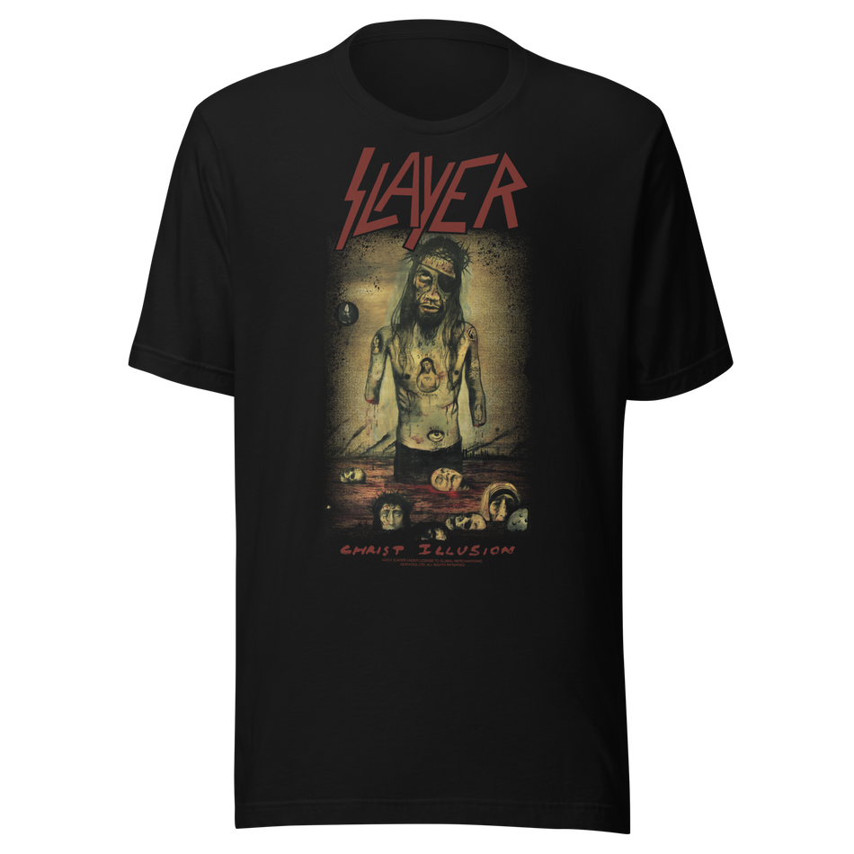 Stakes Slayer - Christ Illusion Jumbo Print T-Shirt Black