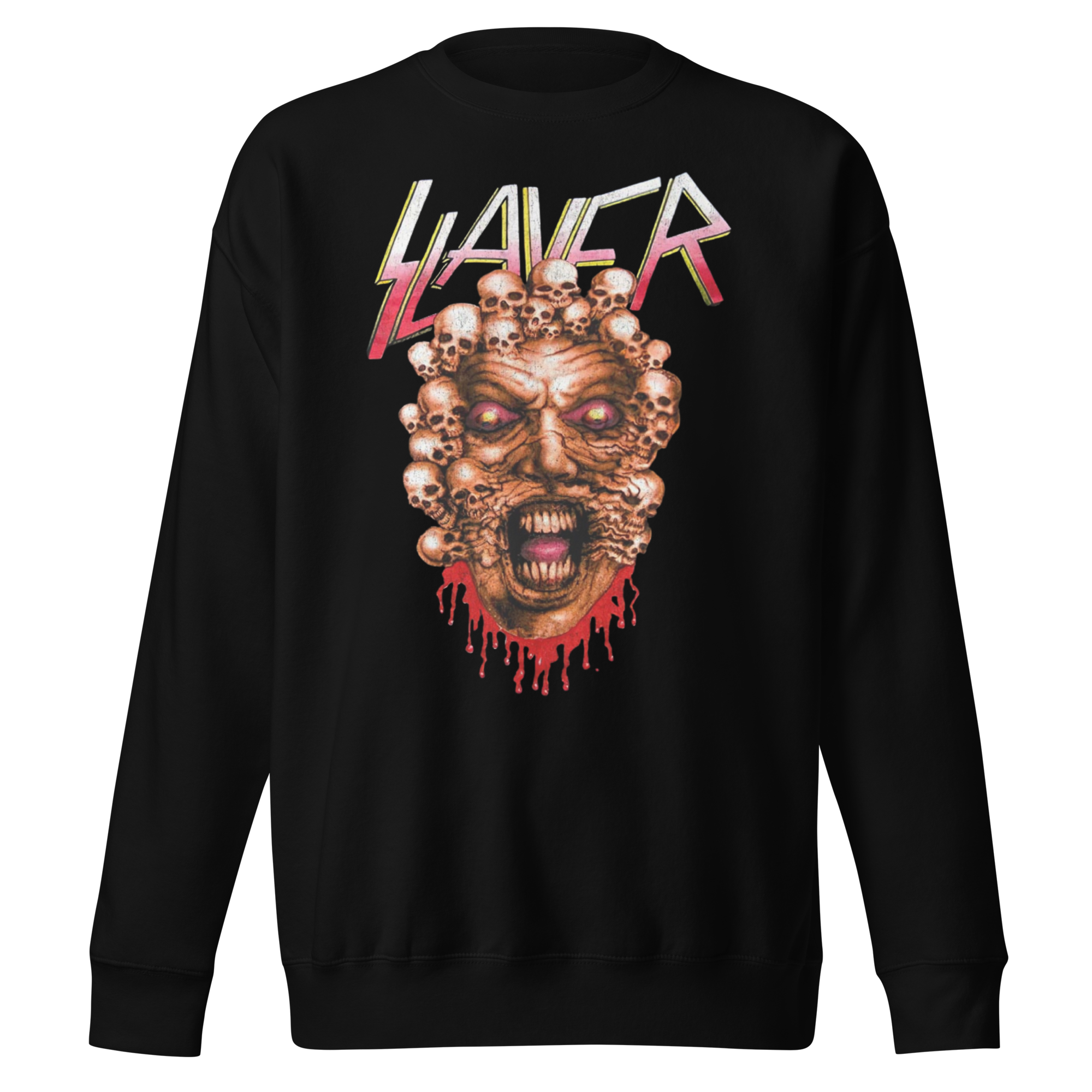 Stakes Slayer Demon Drip Jumbo Print Sweatshirt Black