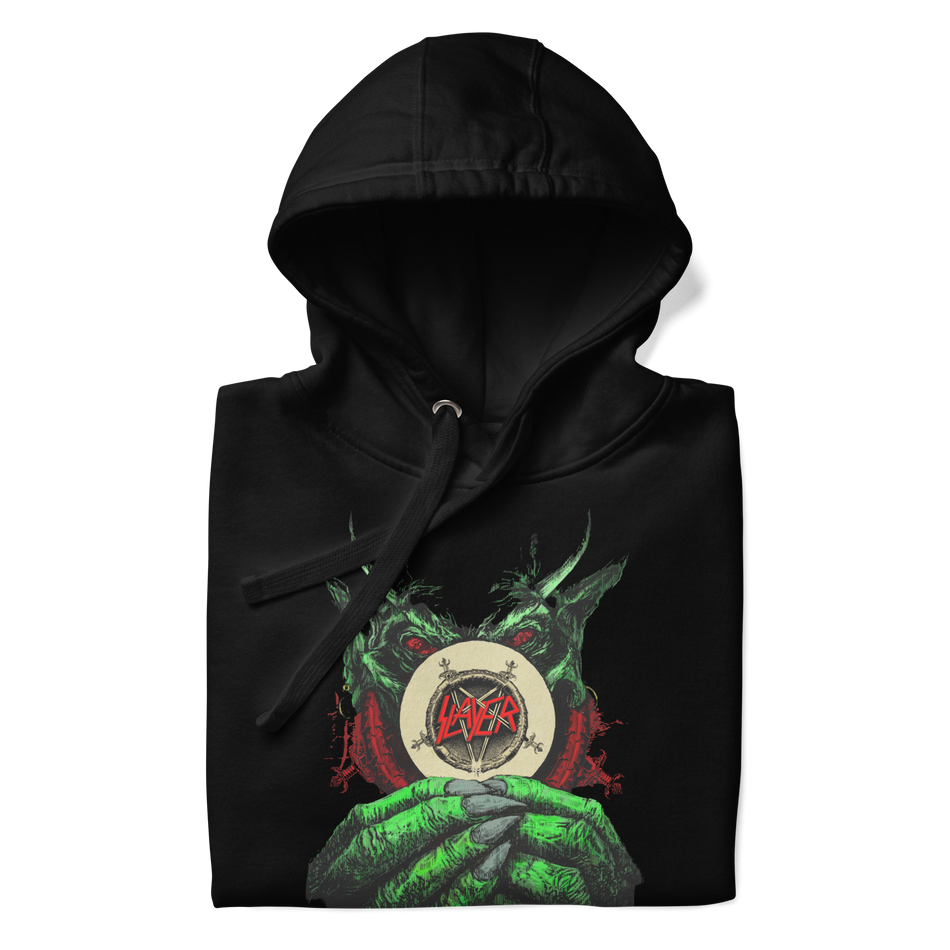 Stakes Slayer Demon Hands Vintage Hoodie Black
