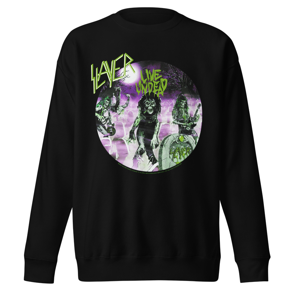 Stakes Slayer Green Undead Jumbo Print Sweatshirt Black