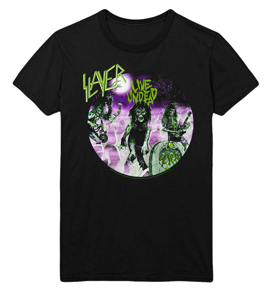 Stakes Slayer Green Undead Jumbo Print T-Shirt Black