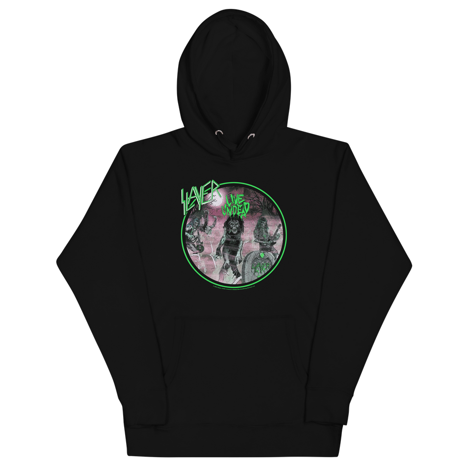 Stakes Slayer Neon Green Undead Classic Hoodie Black